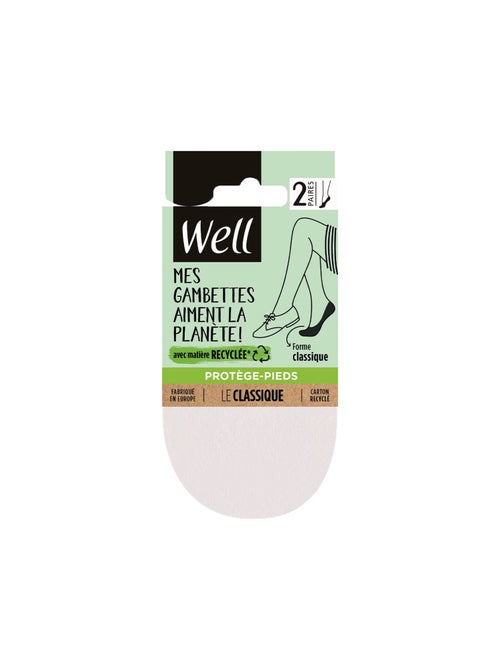Lot de 2 paires de protège-pieds MES GAMBETTES AIMENT LA PLANÈTE - Kiabi