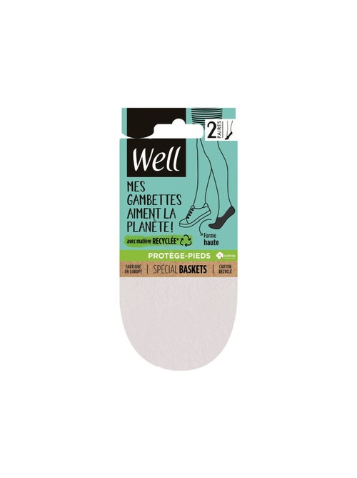 Lot de 2 paires de protège-pieds MES GAMBETTES AIMENT LA PLANÈTE - Kiabi