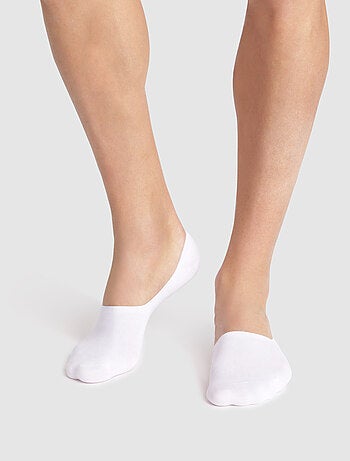Lot de 2 Paires de Protèges-Pieds Basique Coton
