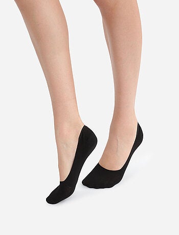 Lot de 2 paires de Protèges-Pieds Basique Coton