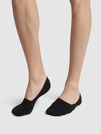Lot de 2 Paires de Protèges-Pieds Basique Coton