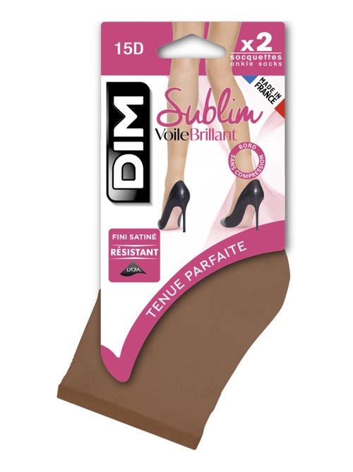Lot de 2 paires de Socquettes 15D Sublim - Kiabi
