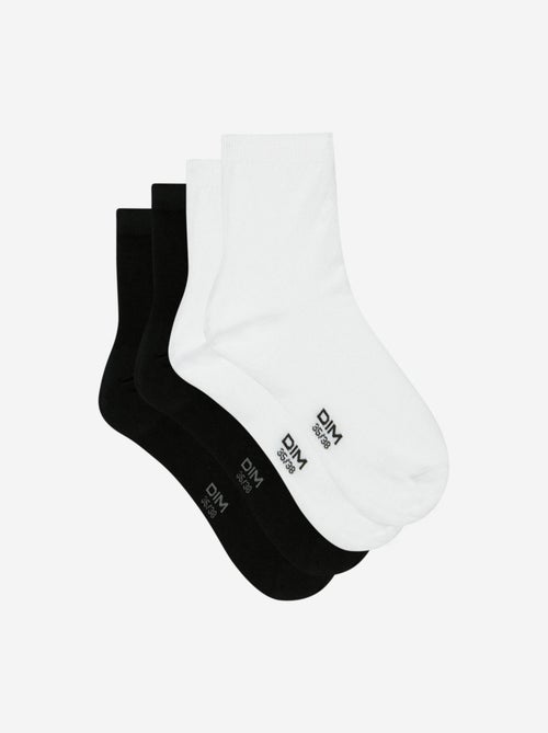 Lot de 2 Paires de Socquettes Basique Coton - Kiabi