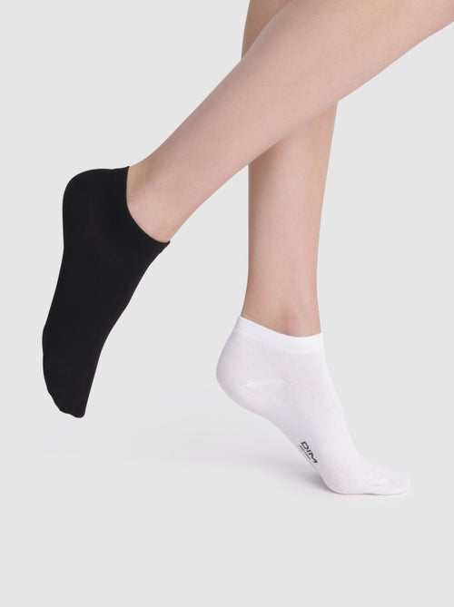 Lot de 2 Paires de Socquettes Courtes Basique Coton - Kiabi