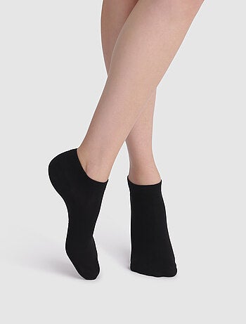 Lot de 2 Paires de Socquettes Courtes Basique Coton