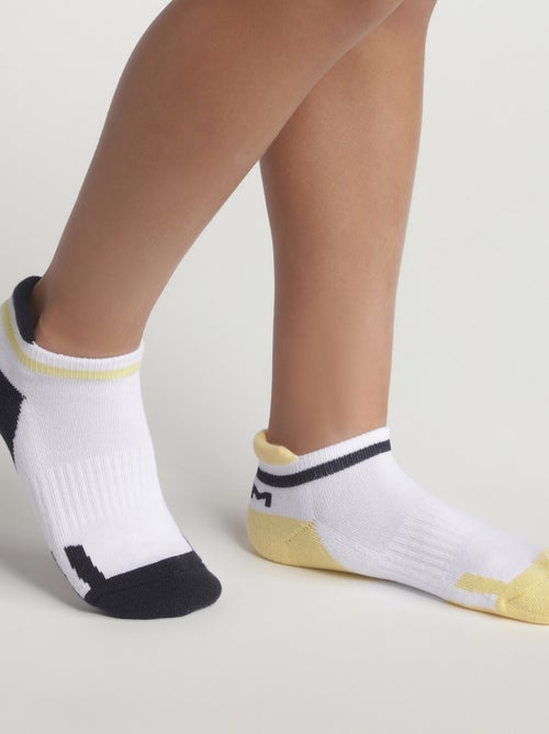 Lot de 2 paires de socquettes courtes de sport - Kiabi