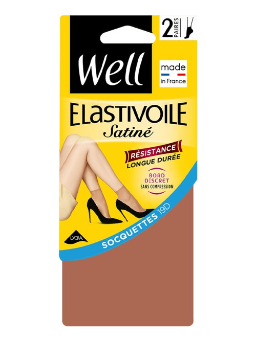 Lot de 2 paires de socquettes ELASTIVOILE - Kiabi