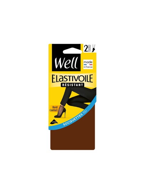 Lot de 2 paires de socquettes ELASTIVOILE - Kiabi