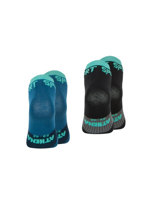 Lot de 2 paires de socquettes homme Running Athena - Kiabi