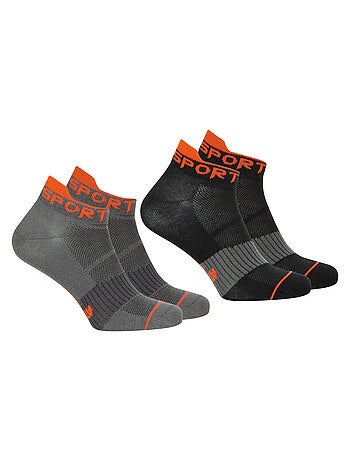 Lot de 2 paires de socquettes homme Running Athena