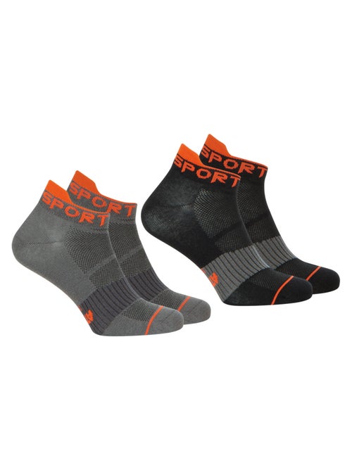 Lot de 2 paires de socquettes homme Running Athena - Kiabi