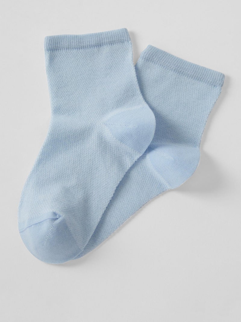 Lot de 2 paires de socquettes mixtes Climatyl - Damart Bleu - Kiabi