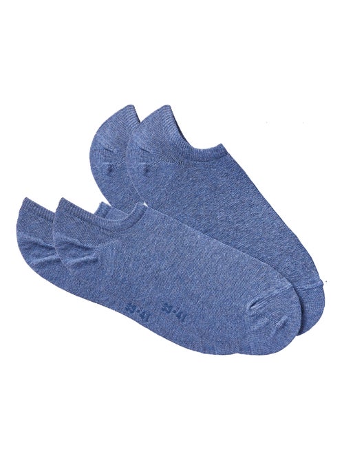 Lot de 2 paires de socquettes mixtes invisibles - Damart - Kiabi