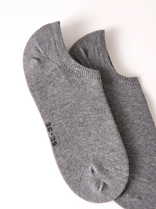 Lot de 2 paires de socquettes mixtes invisibles - Damart - Kiabi