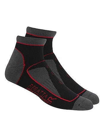 Lot de 2 paires de socquettes motif/style blocs de couleurs samaris trail - regatta