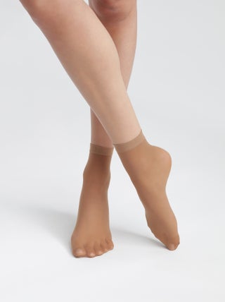 Lot de 2 paires de socquettes semi-opaques GOOD