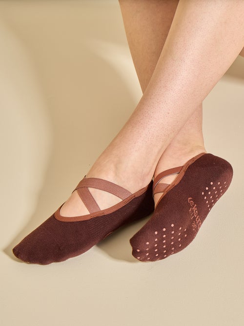 Lot de 2 paires de soquettes yoga - (ekstract) - Kiabi Lot de 2 paires de soquettes yoga - (ekstract) - Kiabi