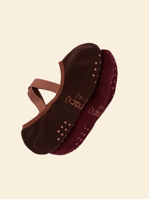 Lot de 2 paires de soquettes yoga - (ekstract) - Kiabi Lot de 2 paires de soquettes yoga - (ekstract) - Kiabi