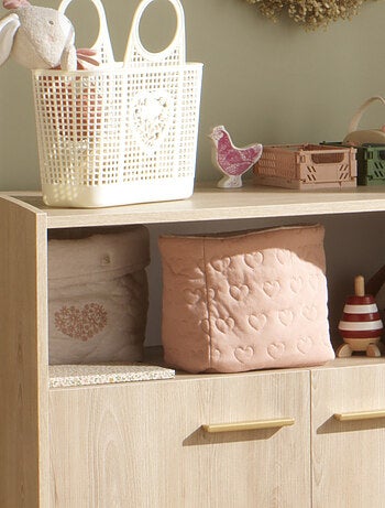 Lot de 2 panières de rangement en coton matelassé - SAUTHON