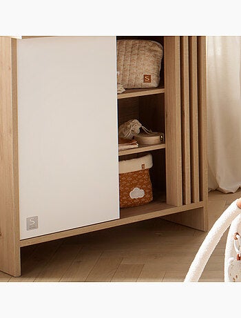 Lot de 2 panières de rangement en double gaze de coton - SAUTHON