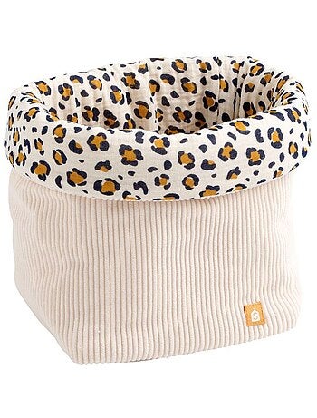 Lot de 2 panières de rangement en velours côtelé - SAUTHON
