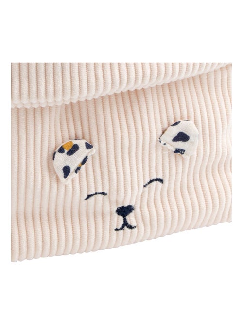 Lot de 2 panières de rangement en velours côtelé - SAUTHON - Kiabi