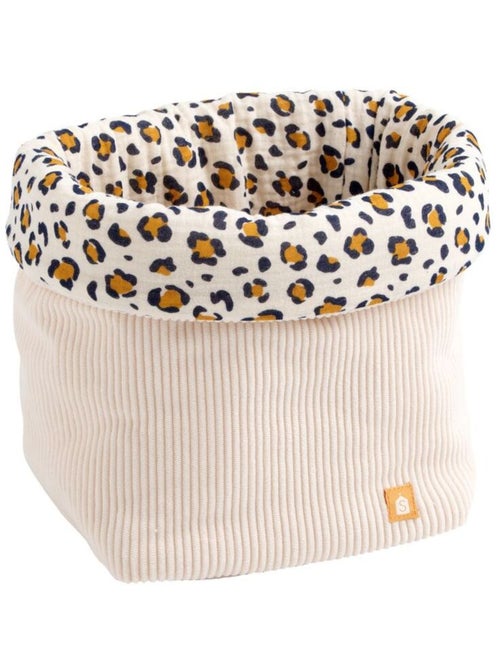 Lot de 2 panières de rangement en velours côtelé - SAUTHON - Kiabi