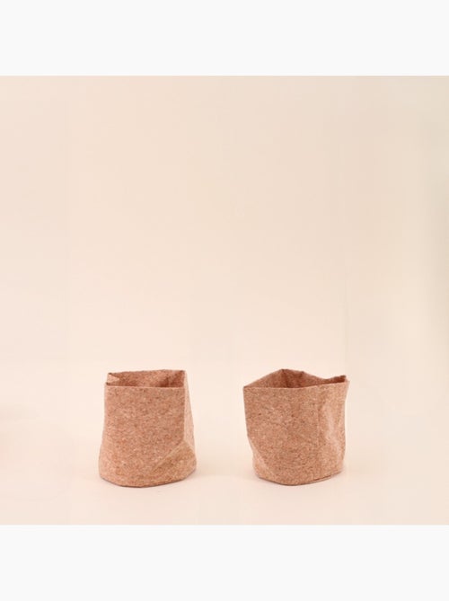 Lot de 2 panières en liège 15x16cm - Kiabi