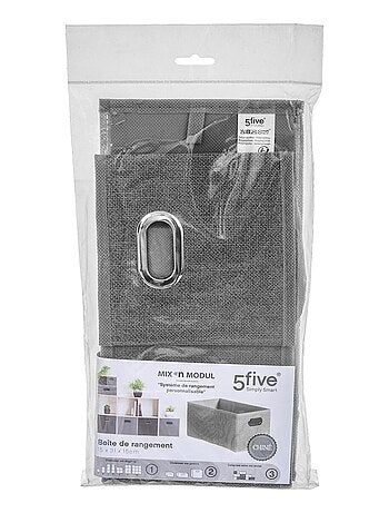 Lot de 2 paniers de rangement en tissu avec poignée MIX'N MODUL