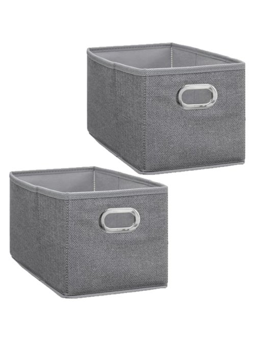 Lot de 2 paniers de rangement en tissu avec poignée MIX'N MODUL - Kiabi