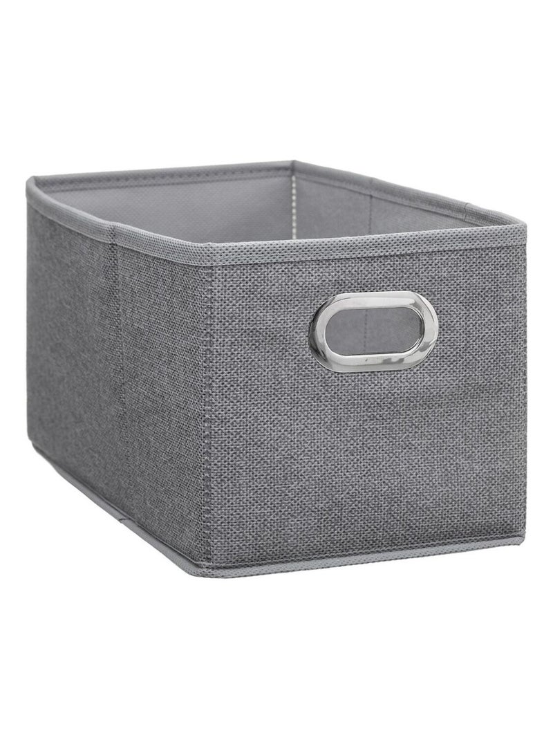 Lot de 2 paniers de rangement en tissu avec poignée MIX'N MODUL Gris clair - Kiabi