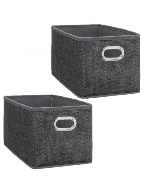 Lot de 2 paniers de rangement en tissu avec poignée MIX'N MODUL - Kiabi