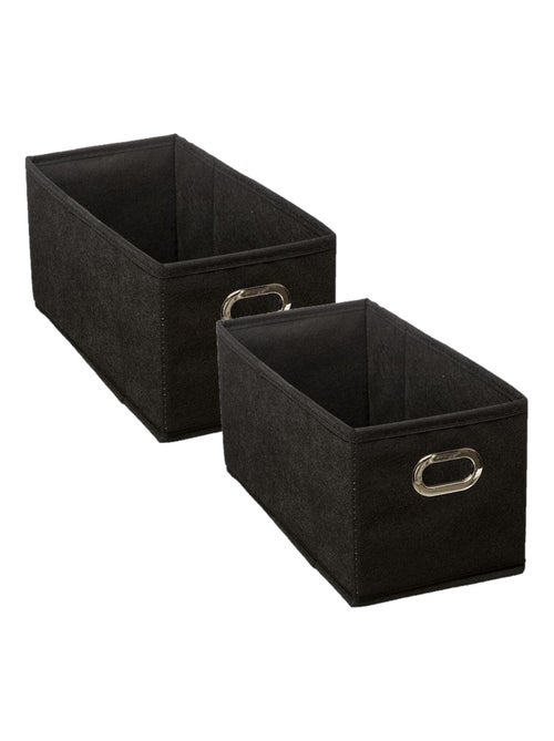 Lot de 2 paniers de rangement en tissu avec poignée MIX'N MODUL - Kiabi