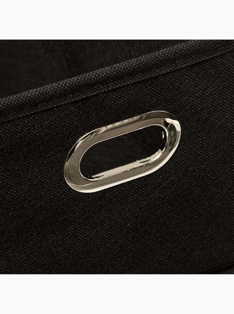 Lot de 2 paniers de rangement en tissu avec poignée MIX'N MODUL Noir - Kiabi