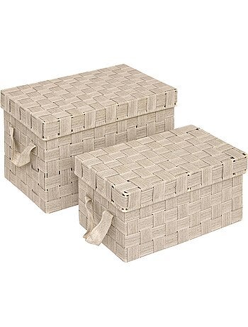 Lot de 2 paniers de rangement LISE