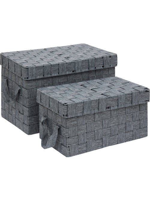 Lot de 2 paniers de rangement LISE - Kiabi