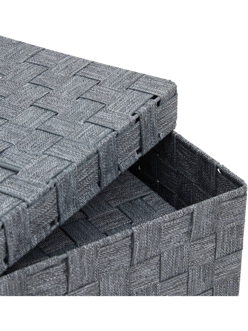 Lot de 2 paniers de rangement LISE Gris - Kiabi