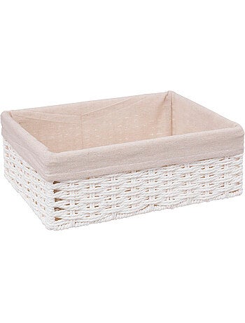 Lot de 2 paniers de rangement VANNERIE