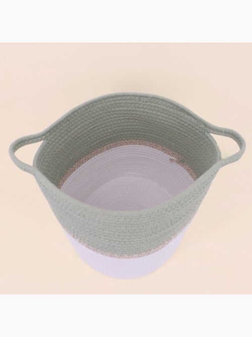 Lot de 2 paniers en corde colorés - Kiabi