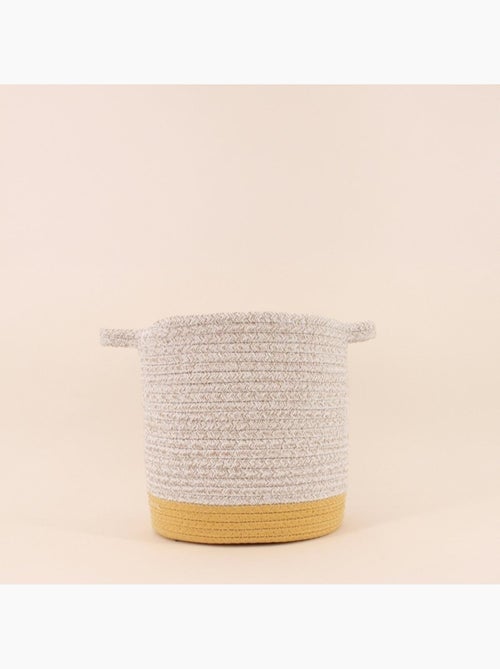 Lot de 2 paniers en corde colorés - Kiabi