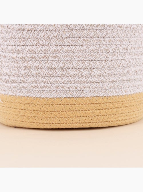 Lot de 2 paniers en corde colorés - Kiabi
