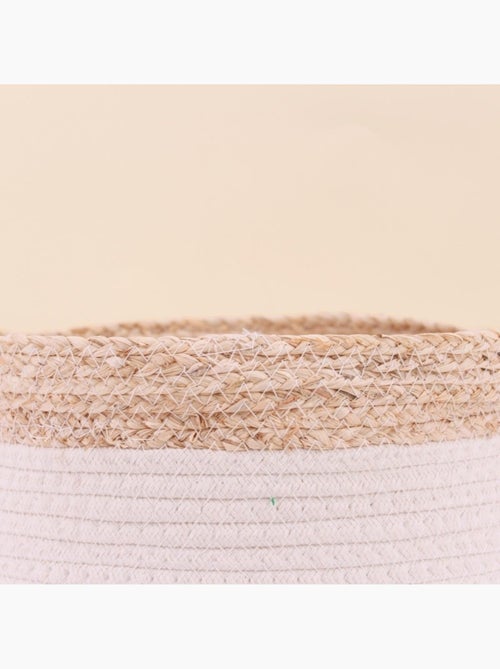 Lot de 2 paniers en corde et fibres naturelle - Kiabi