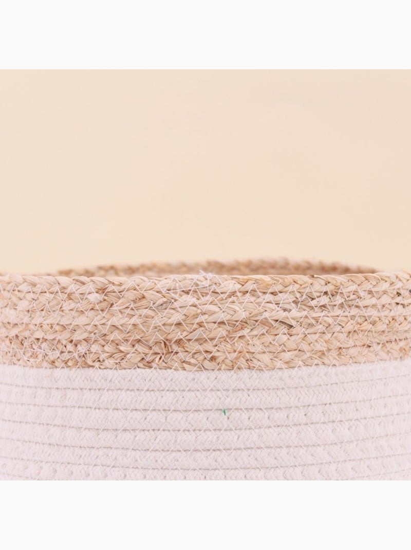 Lot de 2 paniers en corde et fibres naturelle Beige - Kiabi