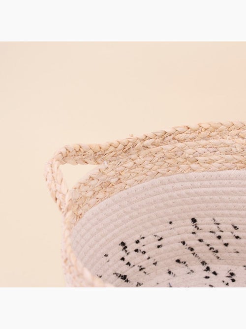 Lot de 2 paniers en corde et fibres naturelle - Kiabi