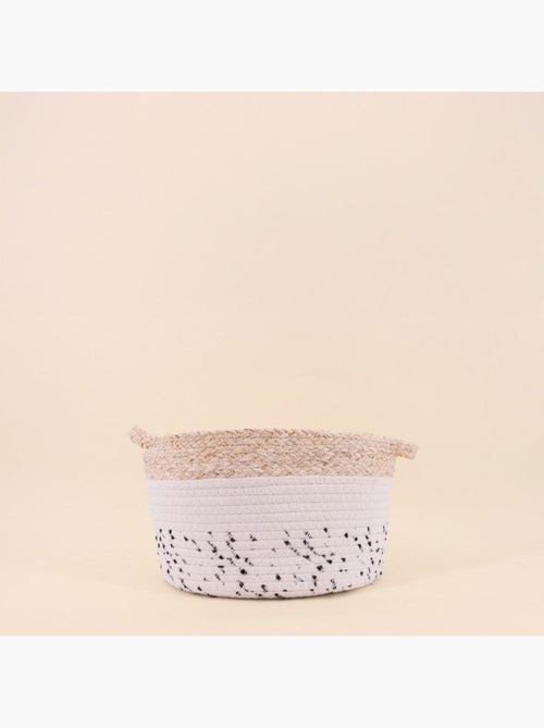 Lot de 2 paniers en corde et fibres naturelle - Kiabi