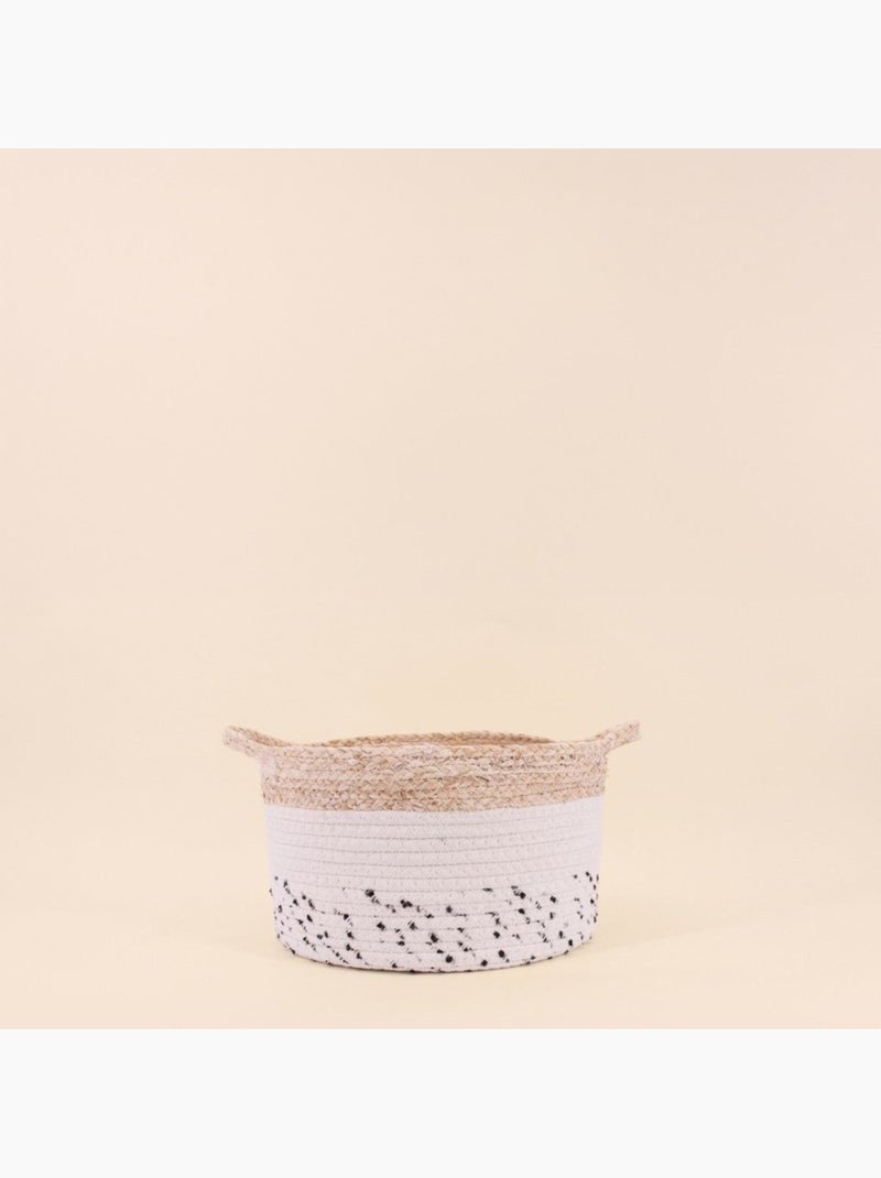 Lot de 2 paniers en corde et fibres naturelle Beige - Kiabi
