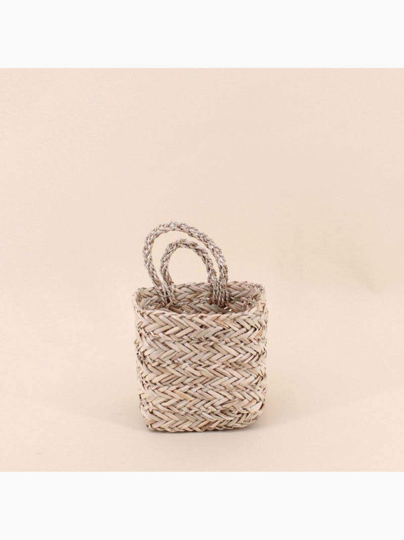 Lot de 2 paniers en fibres naturelles Beige - Kiabi