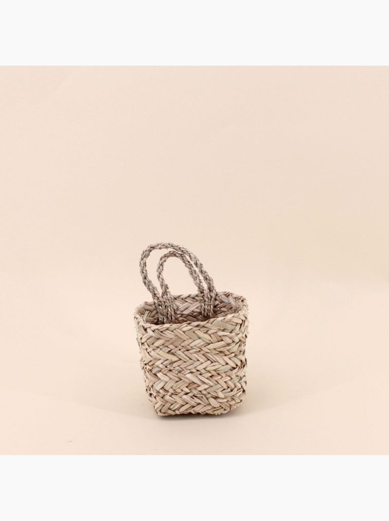 Lot de 2 paniers en fibres naturelles Beige - Kiabi