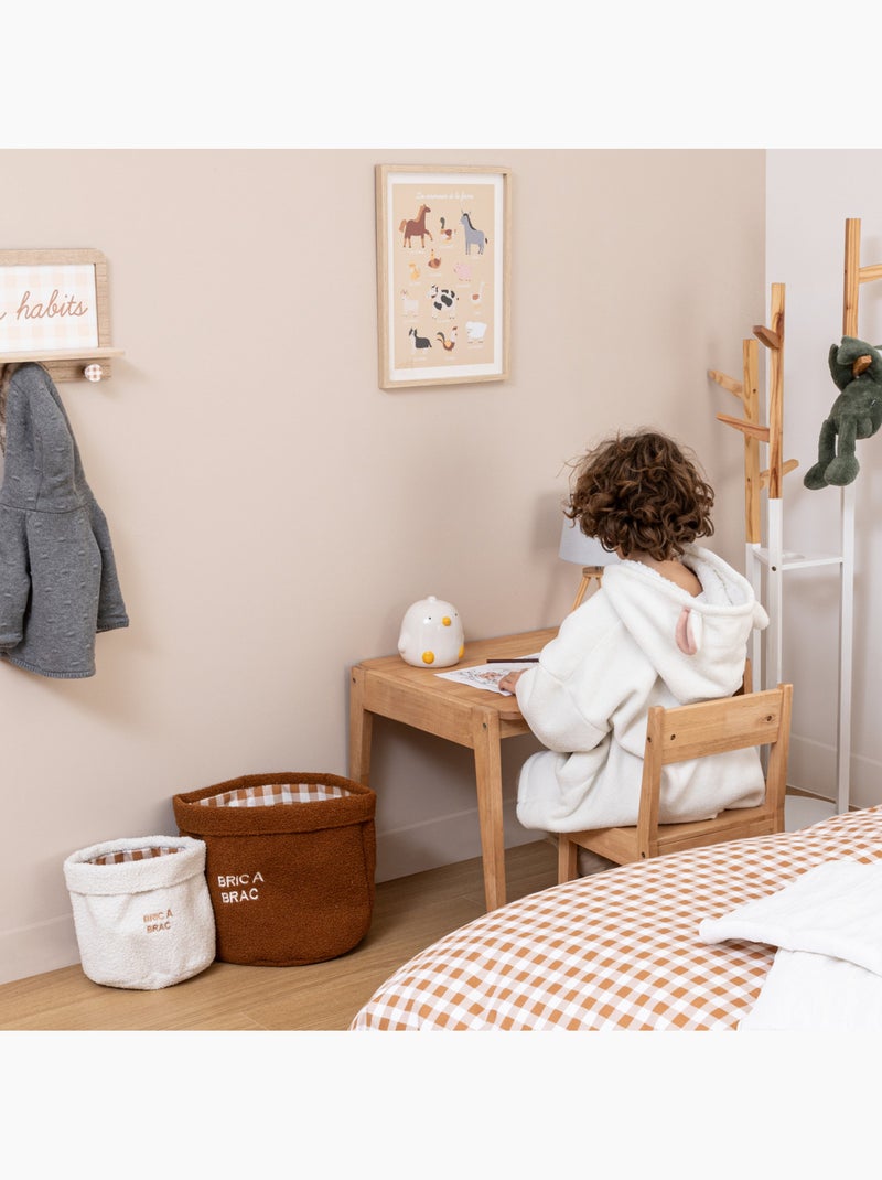 Lot de 2 paniers enfant en bouclette CALI Multicolore - Kiabi