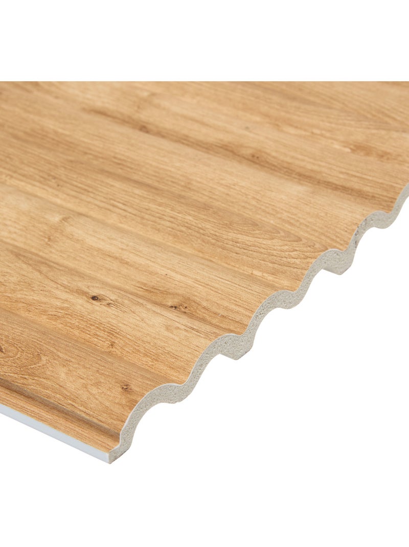 Lot de 2 panneaux décoratifs effet bois 120x30cm ALCOV Beige - Kiabi